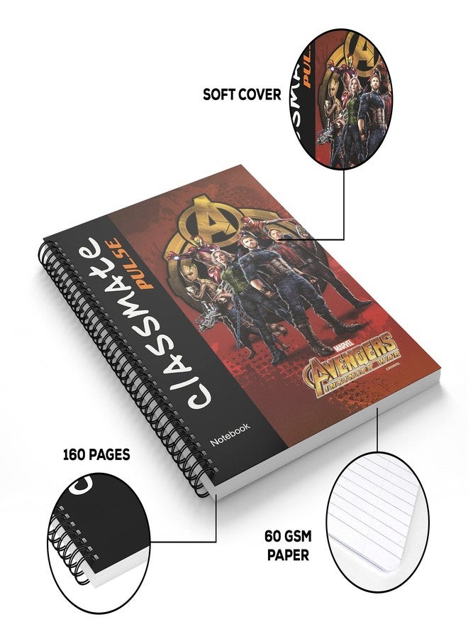 Classmate Pulse Notebook - 267 X 203, 160 Pages, Single Line, Wiro Binding, Multicolor (2105007) - Image 5