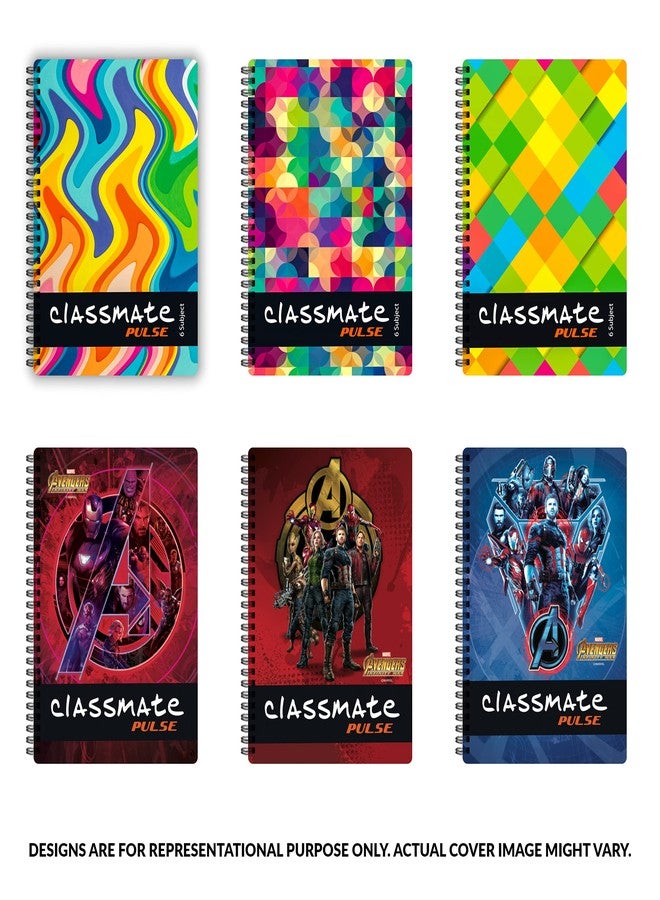 Classmate Pulse Notebook - 267 X 203, 160 Pages, Single Line, Wiro Binding, Multicolor (2105007) - Image 2