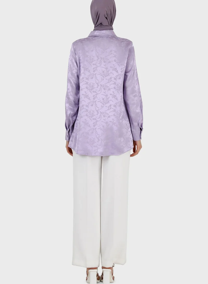 Refka by modanisa Floral Print Tunic