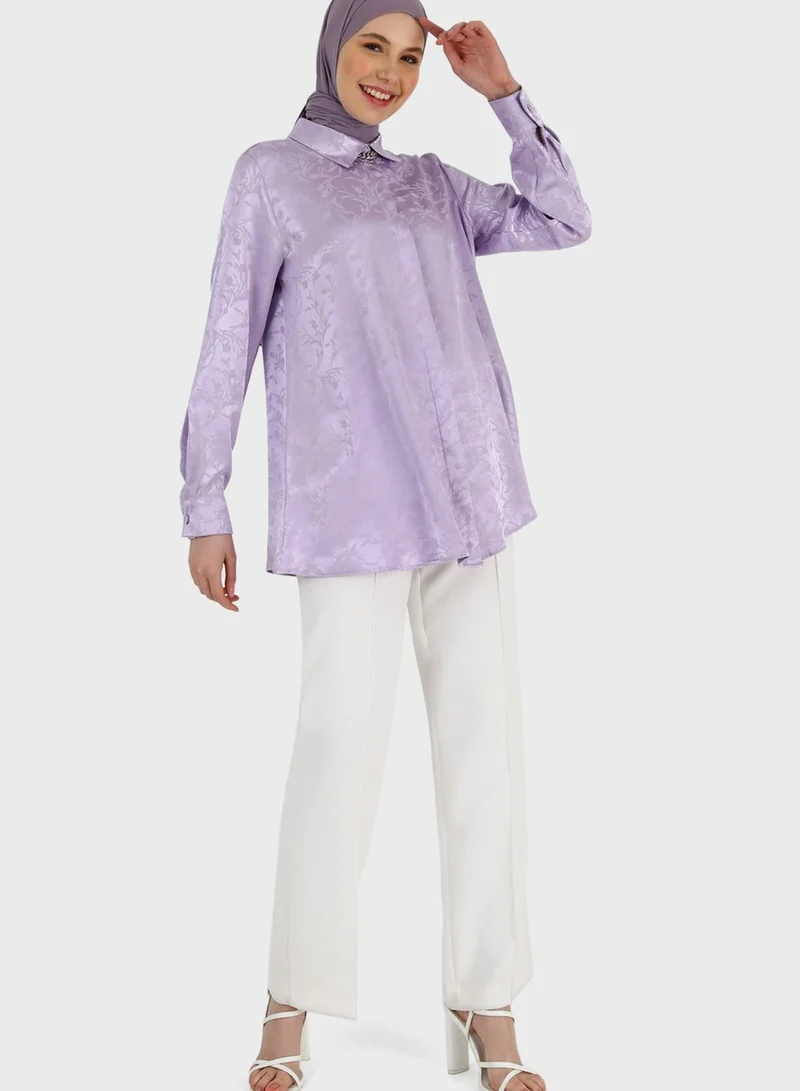 Refka by modanisa Floral Print Tunic