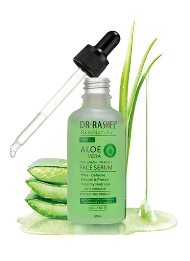 Rashell Cosmetics Aloe Vera Collagen And Vitamin Face Serum Green 50ml  - Image 2