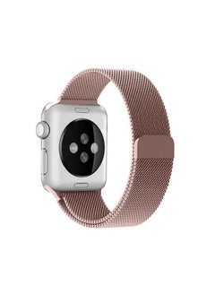 Milanese Loop Stainless Steel Replacement Band for Apple Watch Series 7 45mm Rose Gold