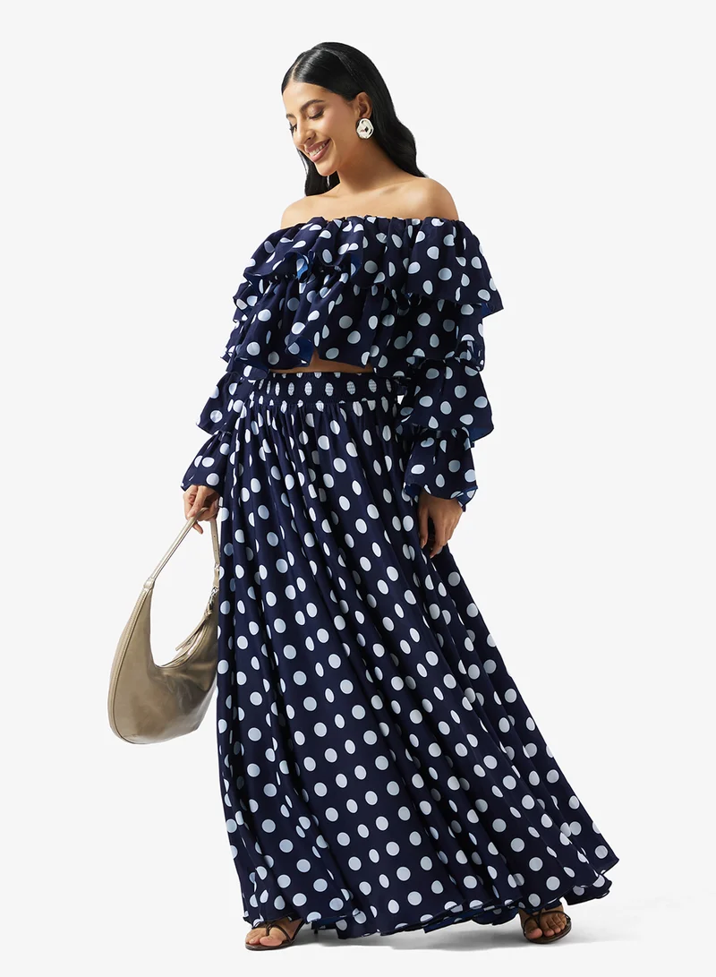 جولدن ابل طقم قطعتين بكتف مكشوف