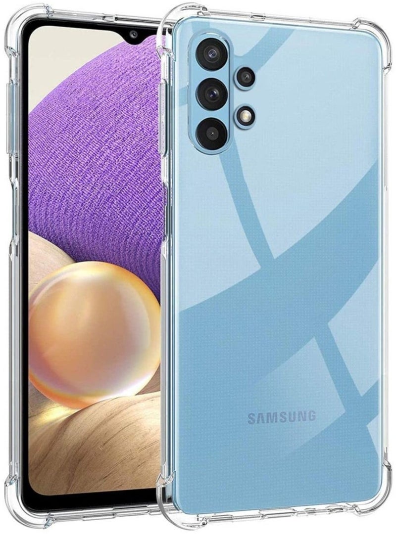 Raxoom Samsung Galaxy A32 4G Case Cover Protective Shock Absorption Bumper soft Transparent Case (Clear) - Image 4