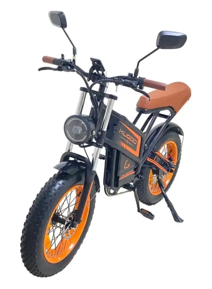 كي يو جي أو أو دراجة كهربائية V5 Fat Tire 20Ah 1000W 55km طويلة المدى - Image 1