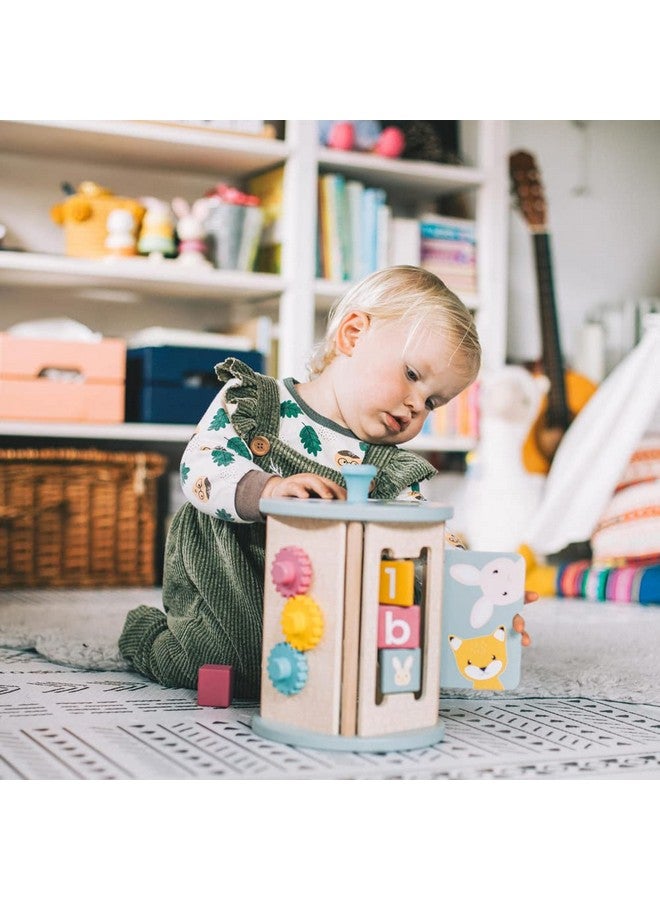 Bigjigs Toys Fsc Certified Rolling Activity Centre Wooden Toys Baby Activity Centres Wooden Shape Sorter Toddler Toys Baby Toys Baby Wooden Toys Wooden Activity Cube For 1 Year Olds - Image 3