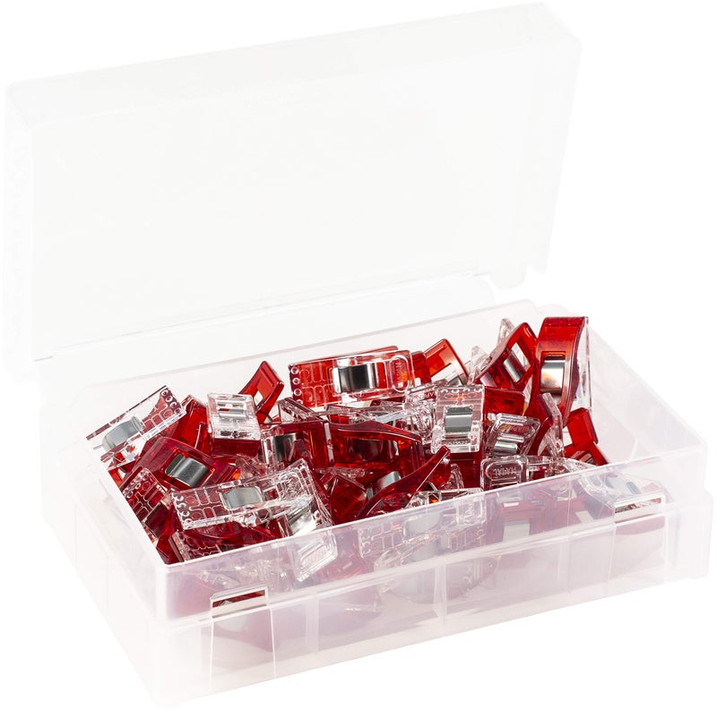 Clover Wonder Clips Pkg of 50, Red - Image 2
