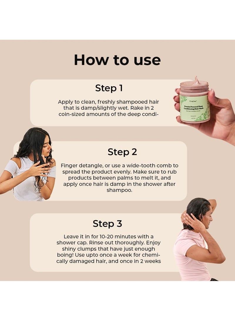 Fix My Curls Mask  Avocado Oil, Amla, Cocoa Butter Hair Mask For Curly, Wavy, Dry and Coloured Hair - Image 3