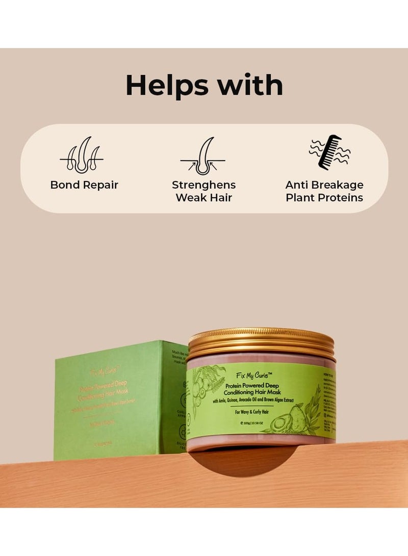 Fix My Curls Mask  Avocado Oil, Amla, Cocoa Butter Hair Mask For Curly, Wavy, Dry and Coloured Hair - Image 5
