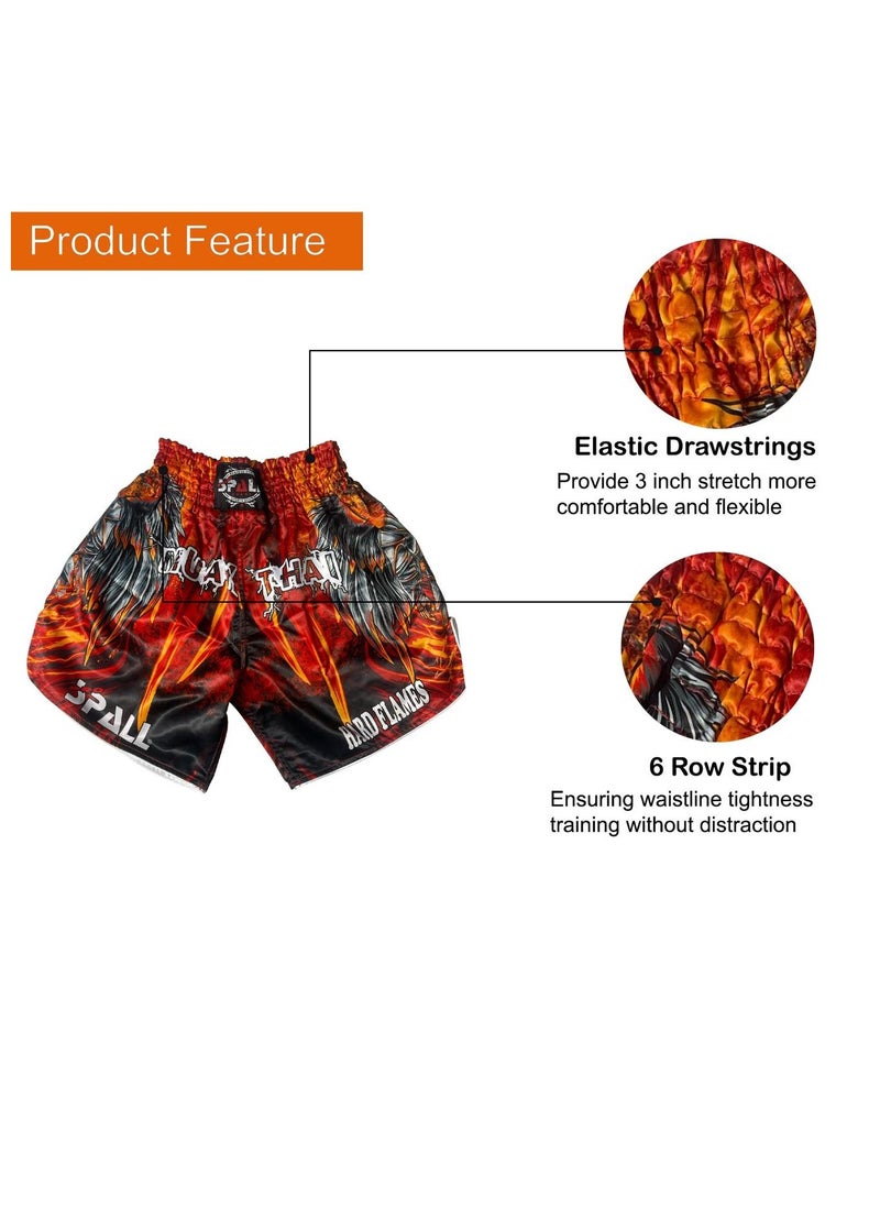 Spall Boxing Shorts For Men Muay Thai Shorts For Kickboxing Wretling Grappling Fight And Cross Training Martial Arts Training Gym Clothing  - Image 2