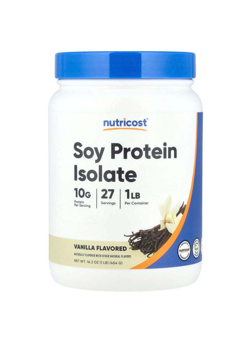 Nutricost Soy Protein Isolate, Vanilla, 1 lb (454 g)