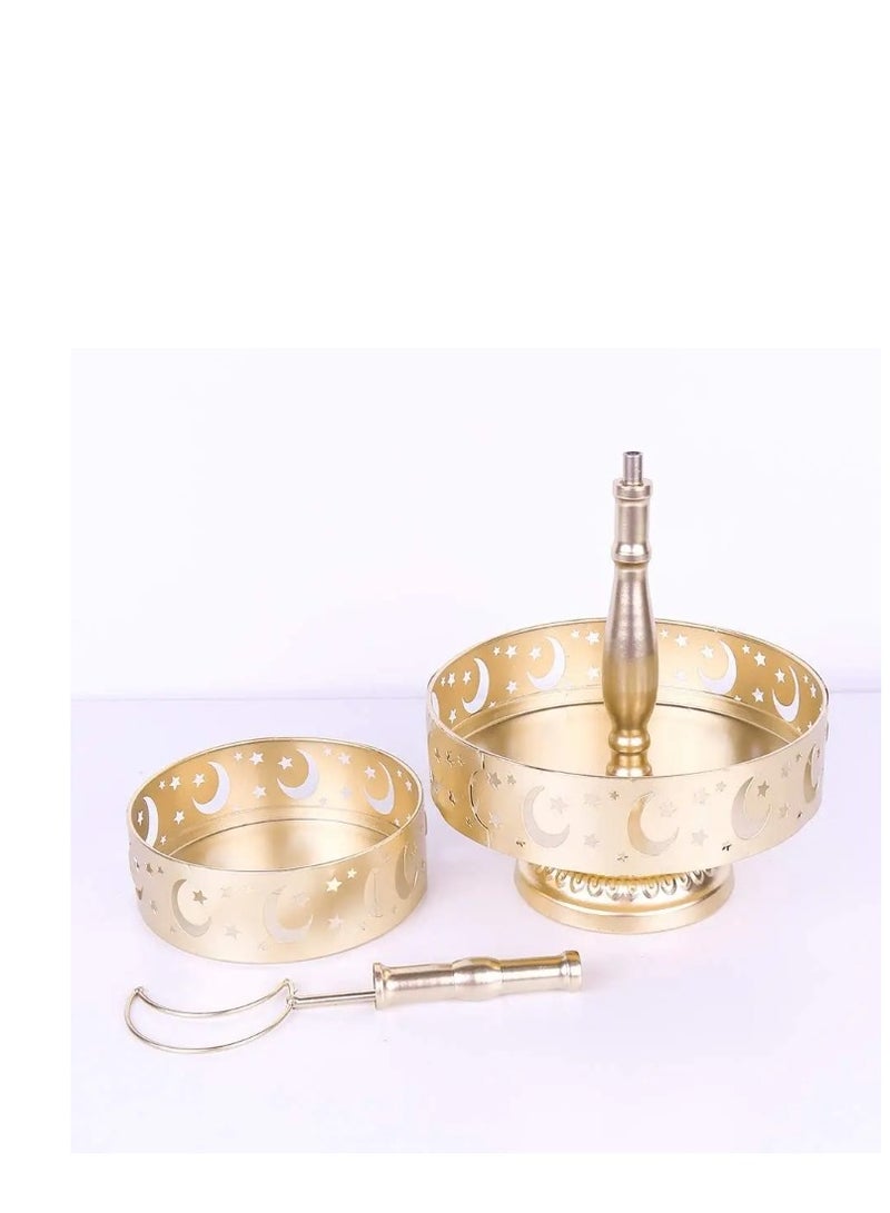 Y&D 2 Tier Ramadan Home Decoration Ramadan Tray Set Mubarak Iron Tray Candy Rack Removable Dessert Table Cake Rack Party Supplies - Image 3