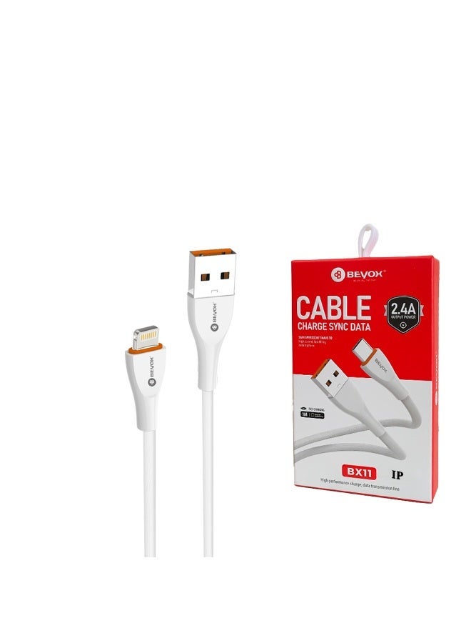 BEYOX BX11 2.4A Fast Charging Data Cable (IPHONE) - Image 1
