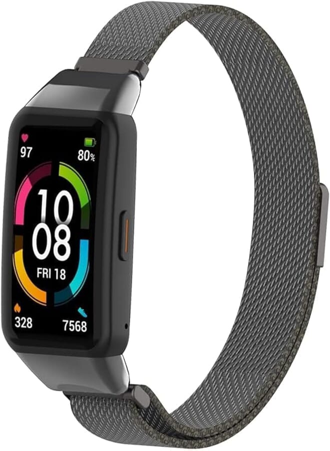 Next Metal Strap For Honor Band 6 / Huawei Band 6 Smart Stainless Steel Wristband Bracelet For Huawei Band 6 Replacement Wristband Bracelet By Next store