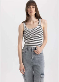 DeFacto Woman Slim Fit Round Collar Knitted Tank Top  - Image 1