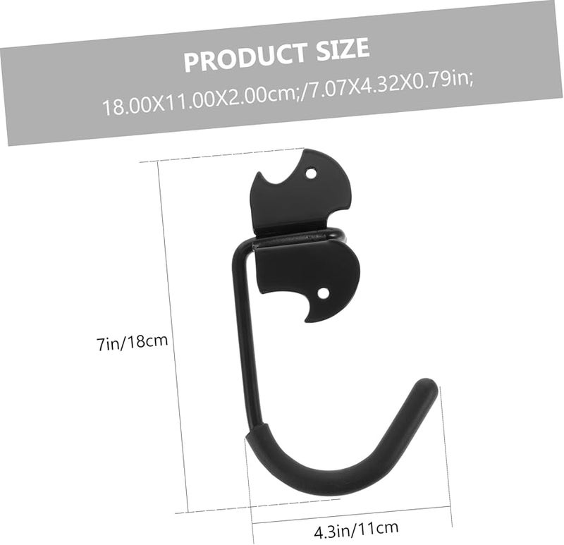 2 قطعة من خطافات الحائط الثقيلة لتعليق الدراجات لتخزين المرآب مطلية بمقاومة الخدوش - Image 3