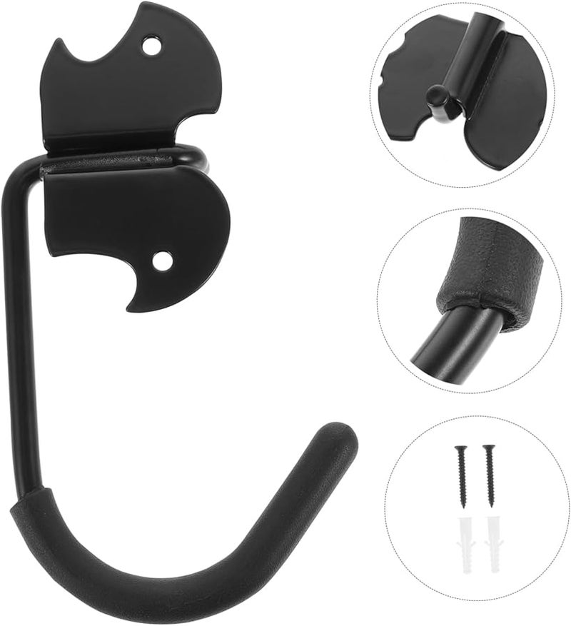 2 قطعة من خطافات الحائط الثقيلة لتعليق الدراجات لتخزين المرآب مطلية بمقاومة الخدوش - Image 4