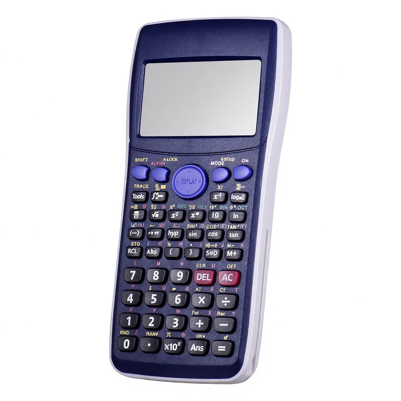 Calculator Scientific Graphic Calculator Multi-Functional Calculator Large LCD Screen Adjustable Contrast/Brightness with Sliding Protective Cover USB Interface for School Education Laboratory Science & Engineering - Image 1