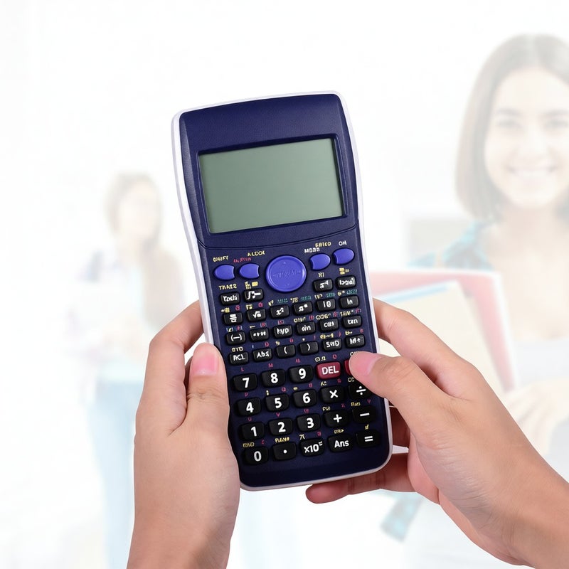 Calculator Scientific Graphic Calculator Multi-Functional Calculator Large LCD Screen Adjustable Contrast/Brightness with Sliding Protective Cover USB Interface for School Education Laboratory Science & Engineering - Image 5