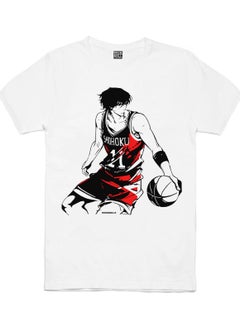 Rock&Roll Handsome Basketball Player White Short Sleeve Men's T-Shirt 
