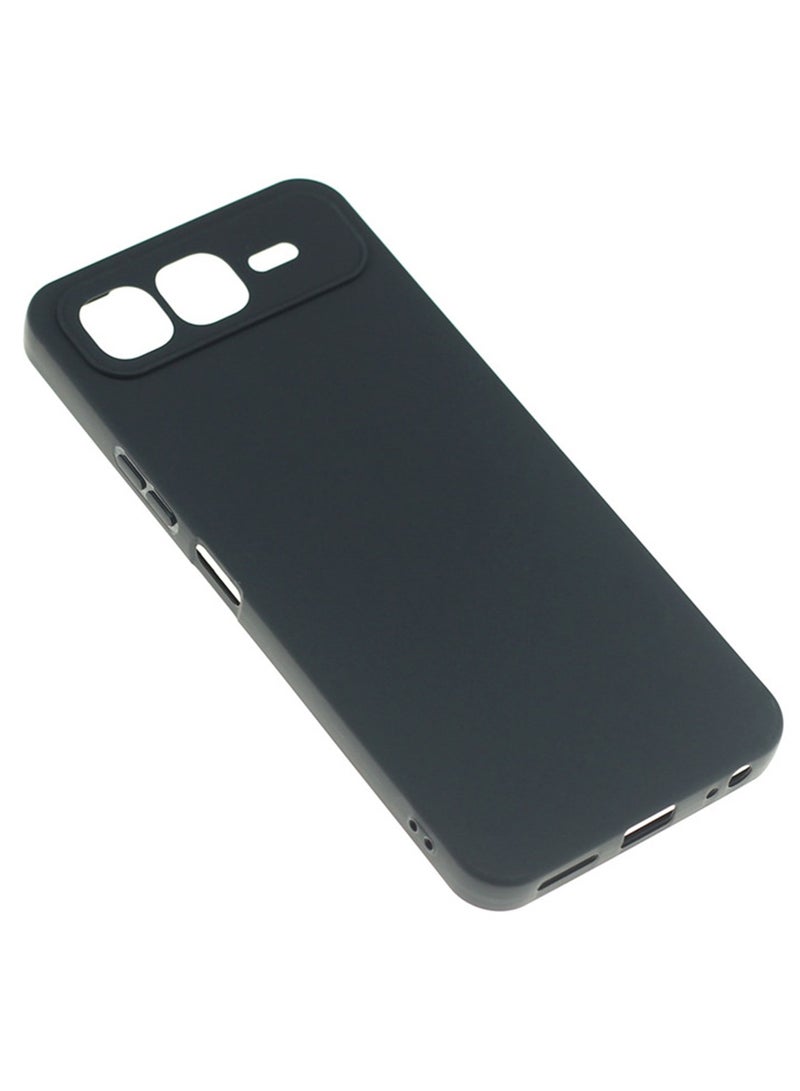 SanHu for Infinix Smart 10 Plus 4G Case Cover, Frosted Design Raised Full Camera Protection Slim Thin Soft Mobile Phone Case for Infinix Smart 10 Plus 4G, Black - Image 2