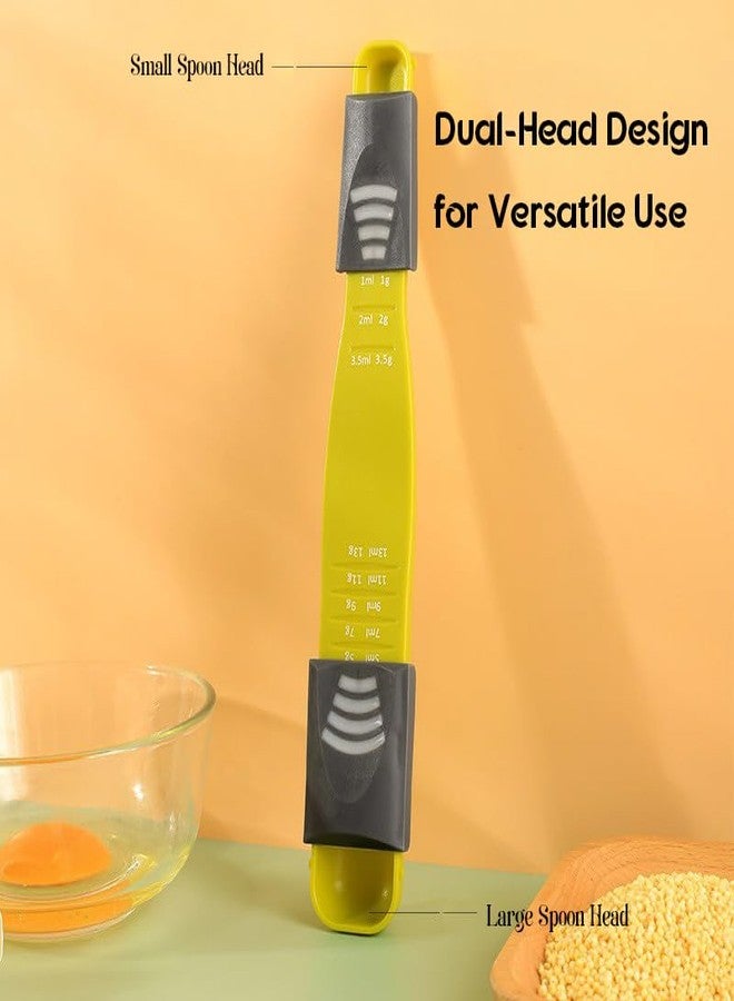MIXNEX Adjustable Measuring Spoon with Grams and ML Scale - Kitchen Measuring Tool for Salt, Sugar, Milk Powder, Spices - BPA-Free, Multi-Level Slide Design, Easy to Use & Clean - Image 5