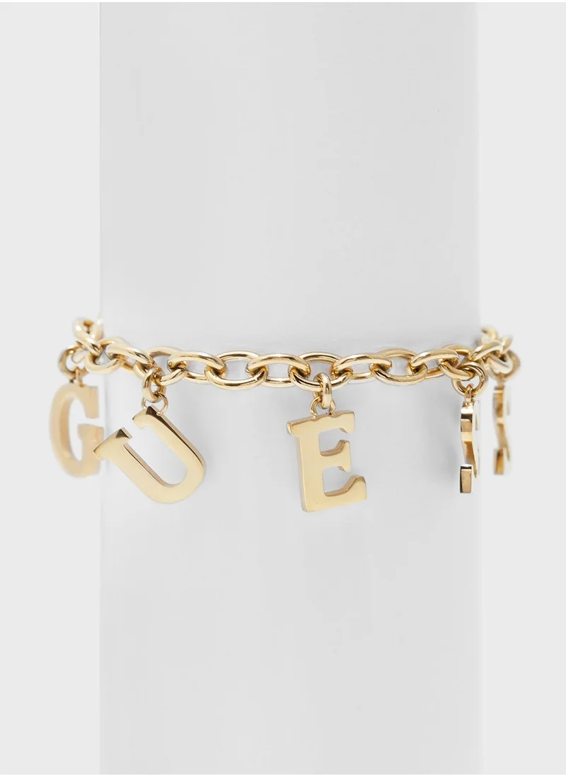 GUESS Charm Letters Bracelet