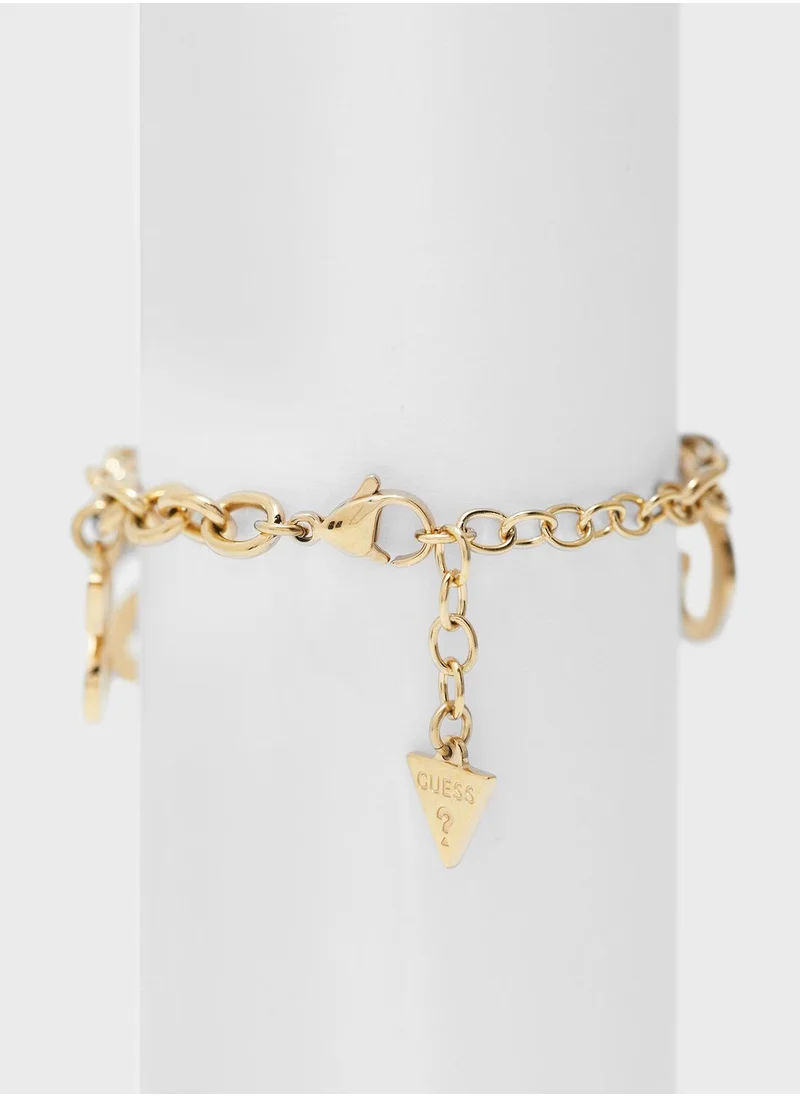 GUESS Charm Letters Bracelet