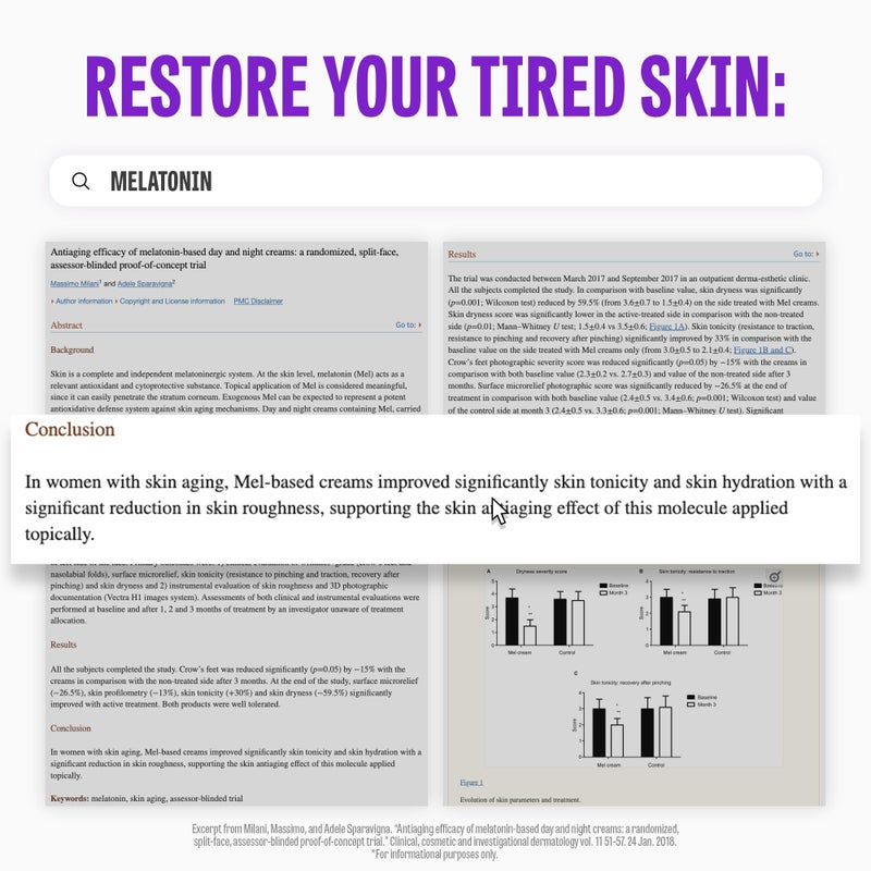 MAXCLINIC Time Return Melatonin Cream | Face Brightening Cream & Face Moisturizer for Dry Skin | Relaxing Face Cream for Women & Men | Melatonin Face Cream for Resilient Skin, 0.88 oz - Image 3