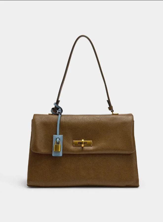 بارفوا حقيبة يد مع فتحة وحزام كروس بودي