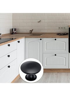 Beauenty 12-piece Vintage Black Cupboard Knobs, 30mm Chic Drawer Knobs Antique Kitchen Cabinet Handles Round Furniture Door Knobs with 12 Screws for Cabinet Drawer Kitchen Bathroom Cupboard Home Office Furniture  - Image 4