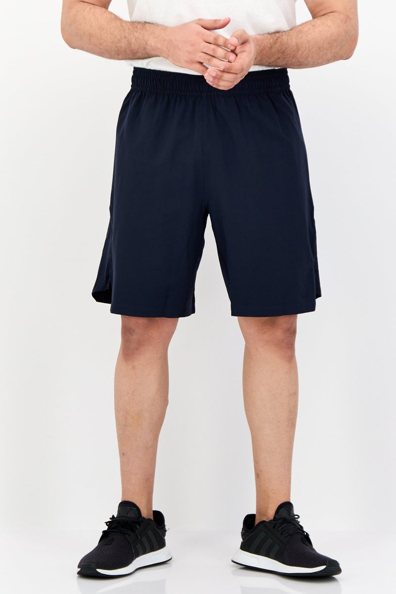 Adidas Men Sportswear Fit 9 Inseam Training Shorts, Navy - Image 1