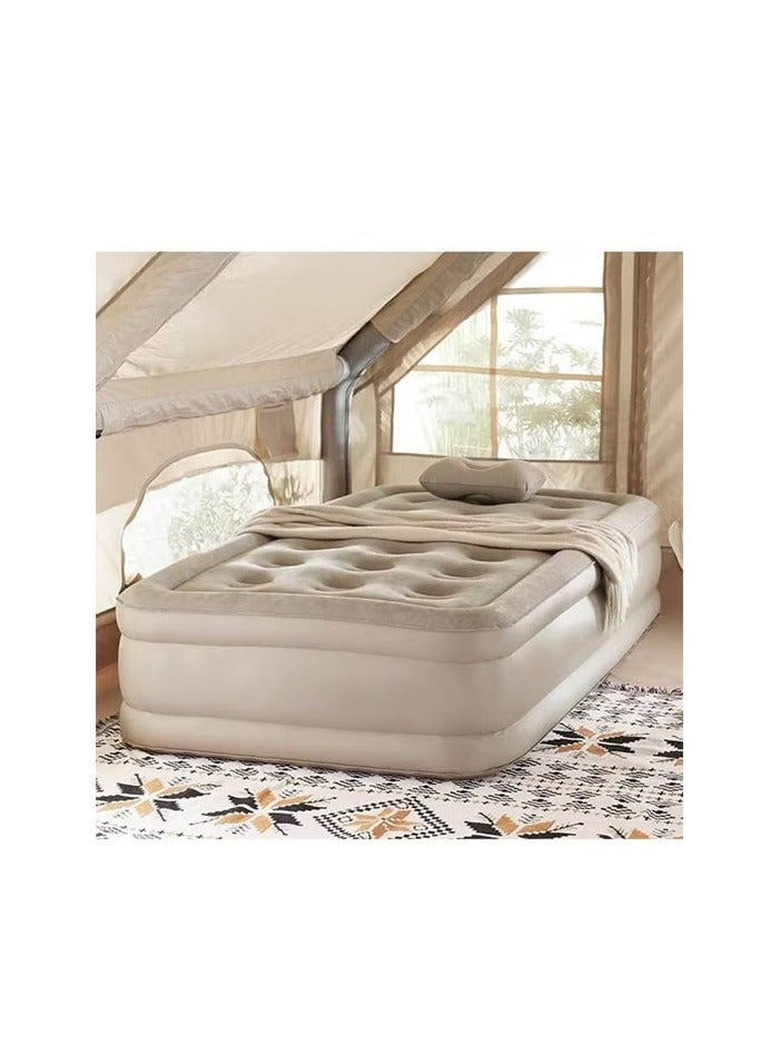 Sky Shine Double Size Inflatable Air Bed 198x150x40cm – Waterproof, Leak-Proof, Tear Resistant, Portable Air Mattress for Home, Camping, and Guests - Image 5