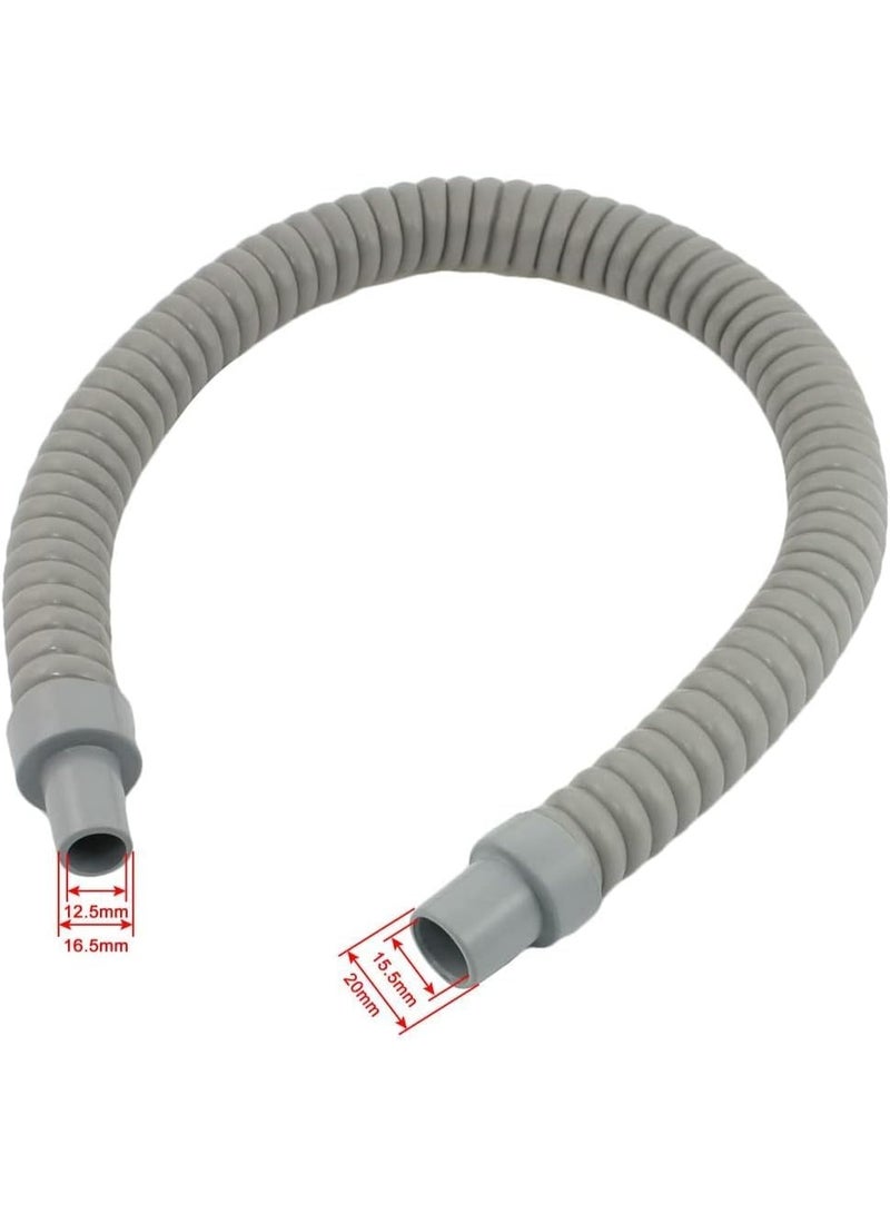 خرطوم تصريف مياه مكيف هواء، ٦٠ سم  بلاستيك رمادي مرن - Image 3