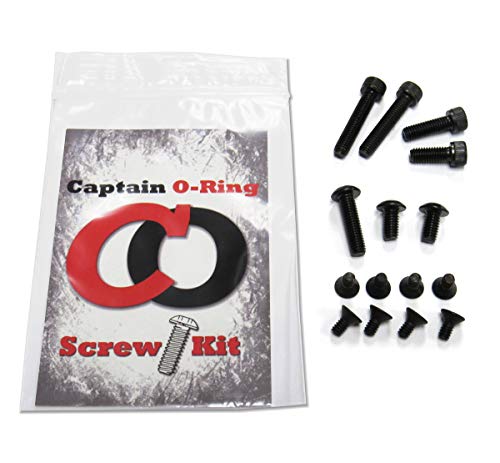 Captain O-Ring Ego 9-11, Etek 3-5, Etha, LV1/LVR, CS1/CSR, GEO 1-3.5, GTEK, GTEK 160R Blackout Screw kit - Image 4