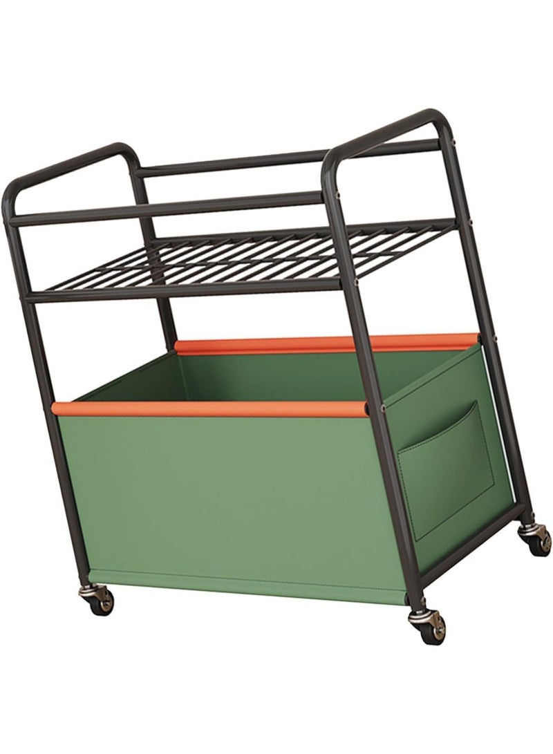 BLOOMING TIME Large Toy Chest with Wheels and Detachable Storage Bins Ideal Toy Organizer for Playroom Nursery and Bedroom Toy Basket for Easy Organization Green - Image 3