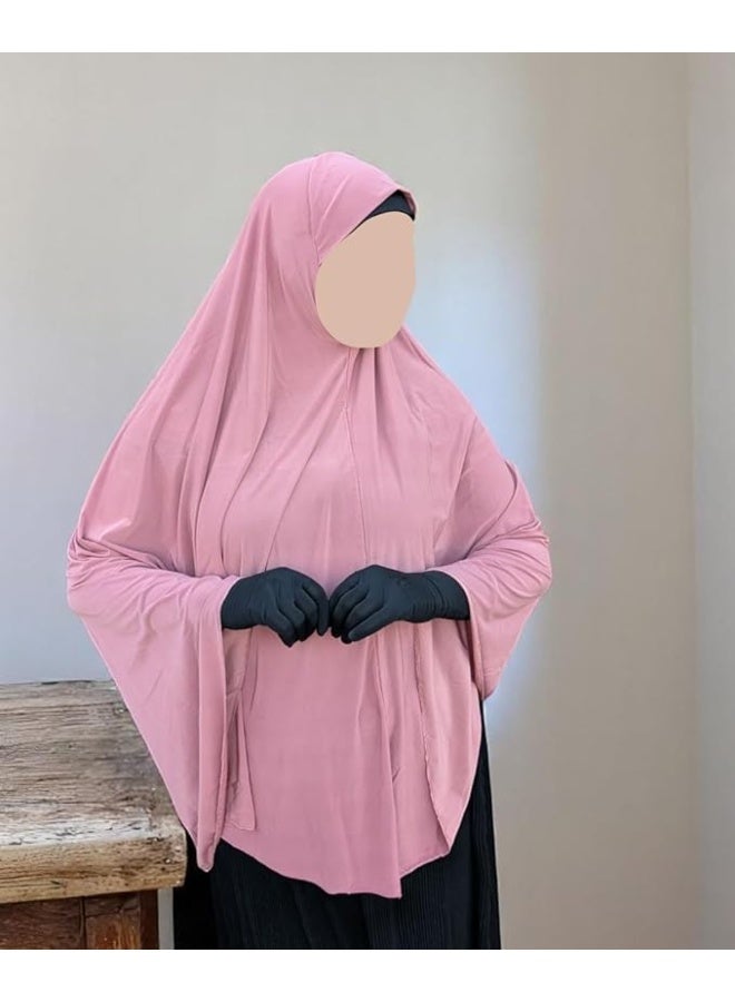 Women’s Prayer Khimar – Long Khimar with Soft, Comfortable Zida Fabric | Full Coverage for Prayer, Balcony, Reception & Various Uses - Image 4