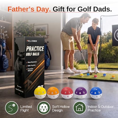 Full Choice Practice Golf Balls 20 Pack LimitedFlight Training Balls High Visibility WearResistant Design for IndoorOutdoor Drills 5 Colors - Image 3