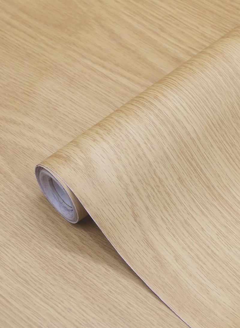 ورقة اتصال خشب القيقب، وقشر وعصا خلفية ذاتية اللاصقة، سميكة زائدة، الفينيل الزخرفي مقاوم للماء، 300 × 40 سم - Image 1