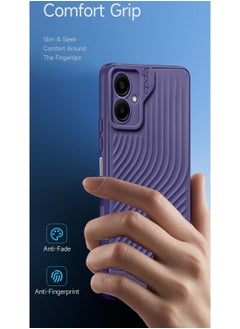 Gear4 Samsung Galaxy A06 4G 2024 Gear4 Soft Liquid Silicone with Wavey Texture Case Cover - Eggplant Purple  - Image 2
