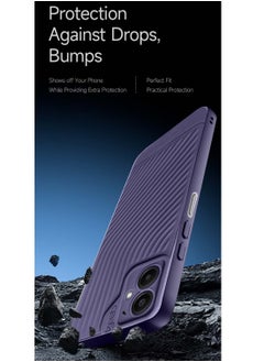 Gear4 Samsung Galaxy A06 4G 2024 Gear4 Soft Liquid Silicone with Wavey Texture Case Cover - Eggplant Purple  - Image 3