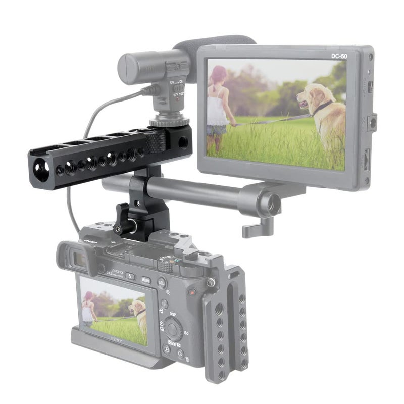 NICEYRIG مقبض علوي سريع الإطلاق من NICEYRIG مع مشبك قضيب 15 مم، قواعد حذاء بارد لكاميرا DSLR/كاميرا فيديو/قفص كاميرا سينمائية - Image 3