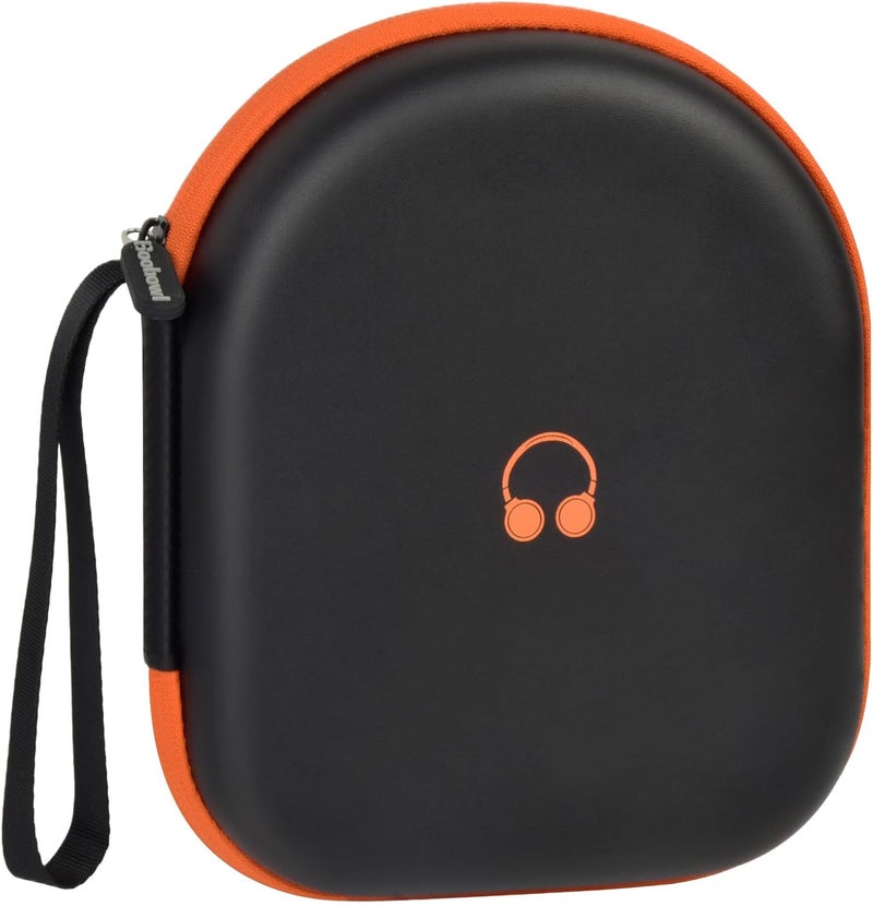 بوبول حقيبة سماعات رأس متوافقة مع JBL Tune 510BT/520BT/500BT/660NC/ لـ JBL Live 460NC /670NC اللاسلكية فوق الأذن، حقيبة تخزين واقية لسماعات البلوتوث مع كابل الشحن - أسود - Image 1
