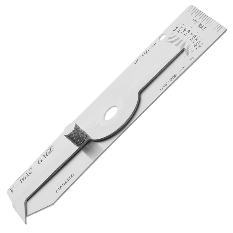Stainless Steel Fillet Weld Gauge High Precision Undercut Ruler Easy to Clean - Image 2