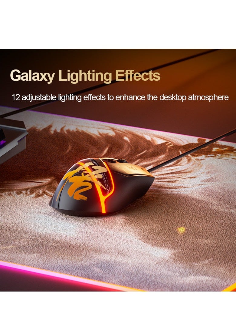 inphic - Inphic PG1 Wukong Version Wired Gaming Mouse Black - Image 1