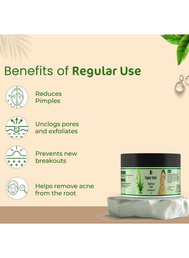Organic Netra Anti-Acne Pack, Natural Ayurvedic Face Pack with Multani Mitti & Kaolin Clay, Chemical-Free (70g) - Image 5