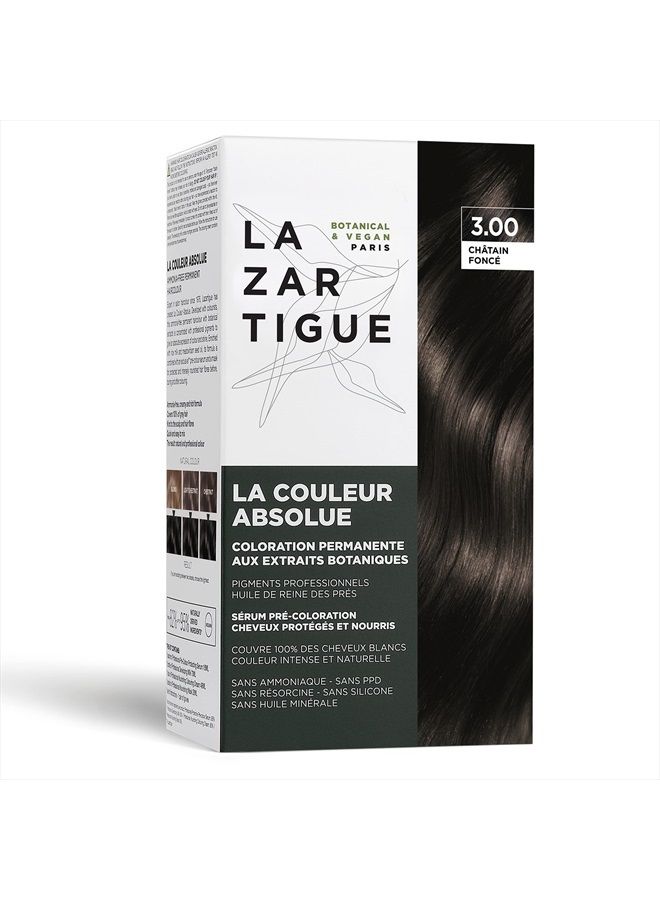 Lazartigue La Couleur Absolue 3.00 Dark Chestnut - Made With Professional Pigments And Ingredients That Are Kind To The Scalp - Vegan, Cruelty-Free Color That Is Naturally Good For Hair - 1 Oz - Image 1