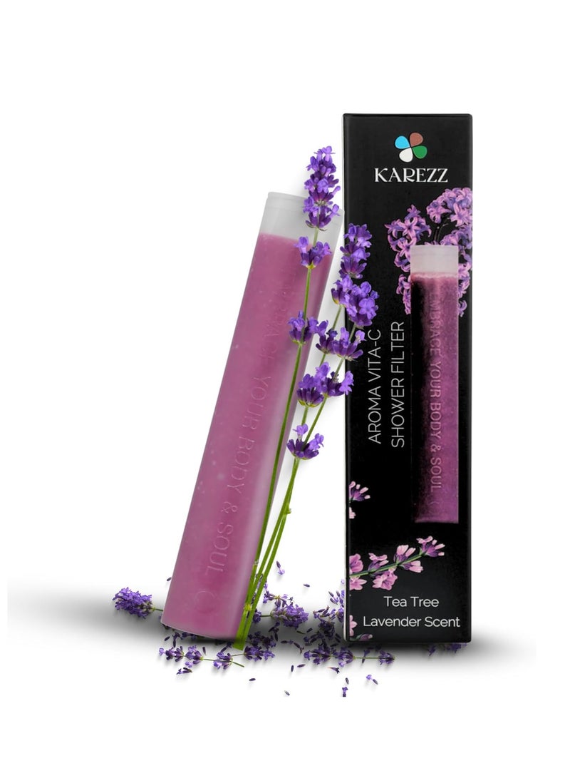 KAREZZ Tea Tree Lavender Shower Filter – Aromatherapy Spa Experience, Anti-Bacterial, Skin Soothing, Reduces Dandruff & Itchiness, Promotes Healthy Hair & Scalp, Made in Korea – Pack of 2  - Image 2