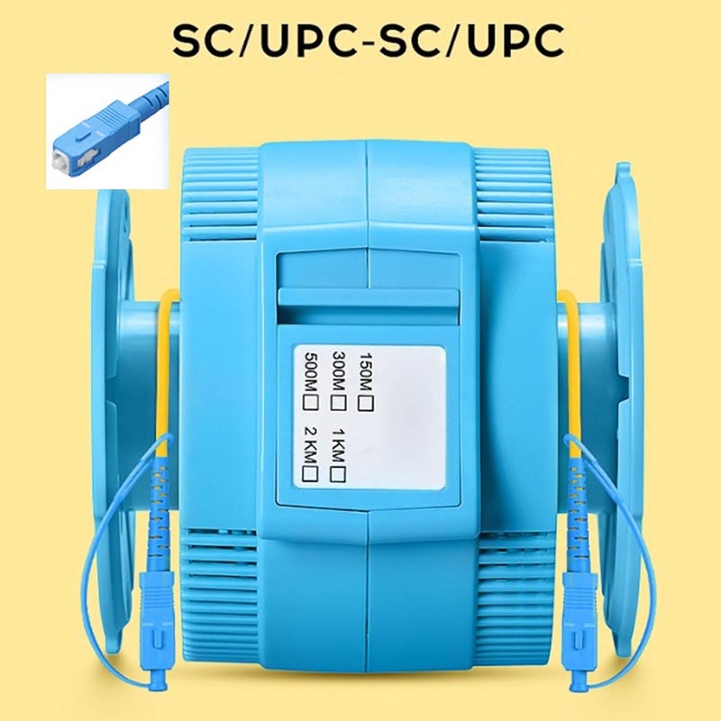 صندوق كابل إطلاق OTDR، مزيل ألياف ضوئية أحادية النمط مع موصل SC UPC إلى SC UPC، يلغي منطقة الموت في جهاز OTDR أثناء الاختبارات عند الأطوال الموجية 1310/1550 نانومتر، تصميم مدمج يسهل الاستخدام مع حبل تثبيت (طول 150 مترًا). - Image 5