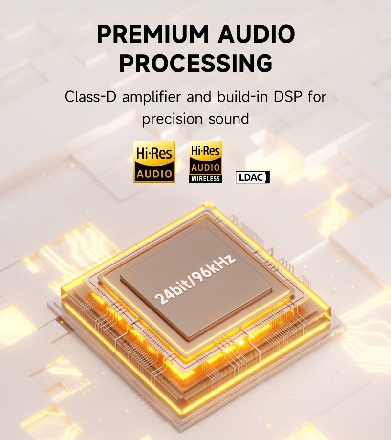 EDIFIER مكبر صوت إديفير M60 متعدد الوسائط بلوتوث 5.3، 66 واط RMS، صوت عالي الدقة وصوت لاسلكي عالي الدقة، LDAC، 3" متوسط الباس و1" تويتر، مدخلات USB-C وAux، مكبر صوت مكتبي مدمج - أسود - Image 5